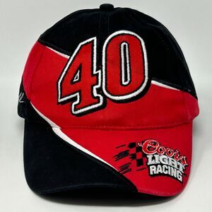 Vintage Coors Light Racing NASCAR Hat Baseball Cap Sterling Marlin Chase Black